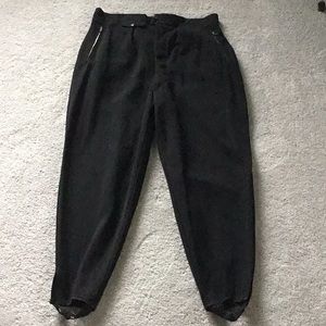 Vintage European men’s BLACK WOOL SKI PANTS* 32/34.